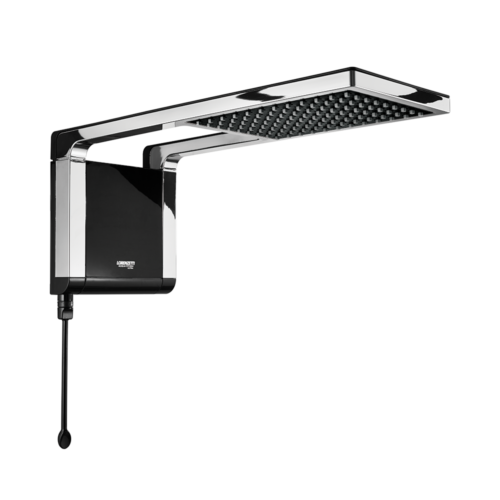 Ducha Lujo Storm Negro Cromada Lorenzetti